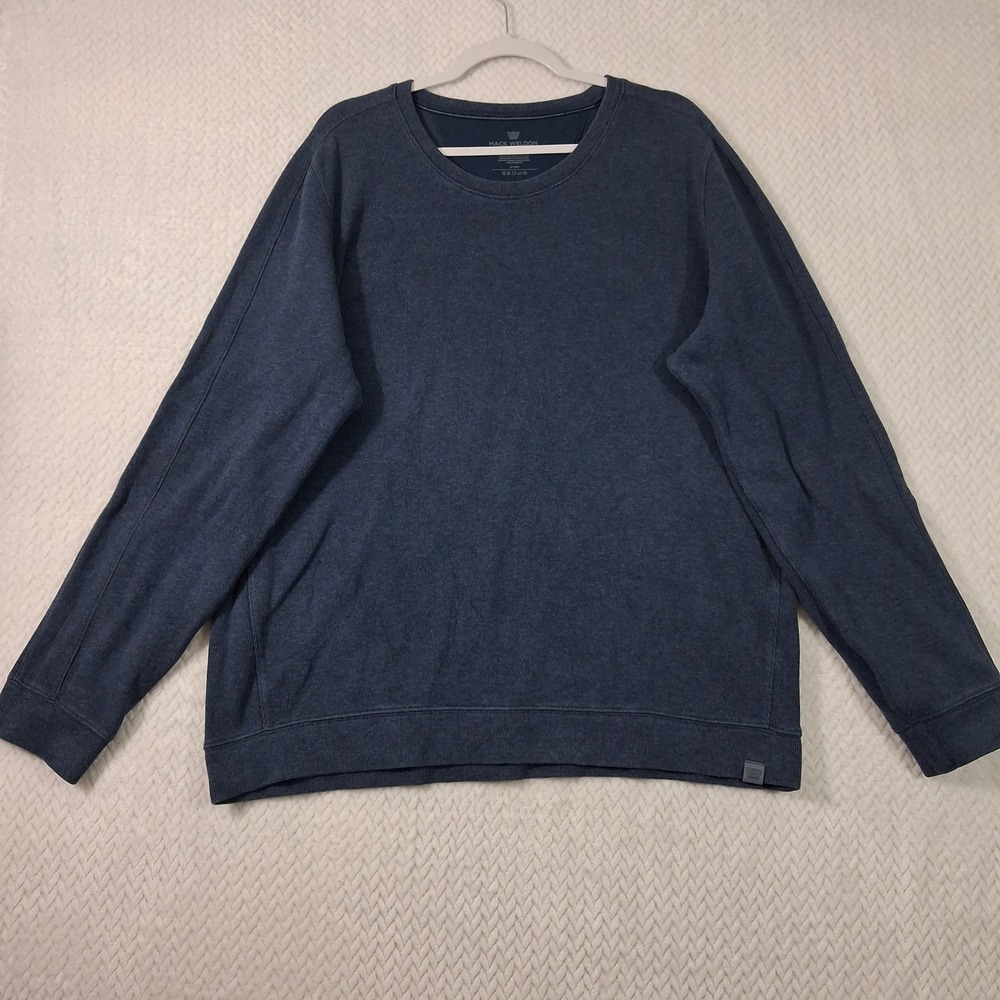 Mack Weldon Ace Crewneck Sweatshirt Mens XXL Navy Blue